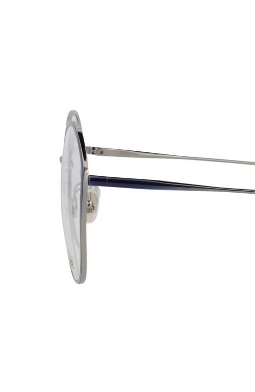 Chloé Core 57mm Rectangular Optical Glasses In Blue Blue Transparent