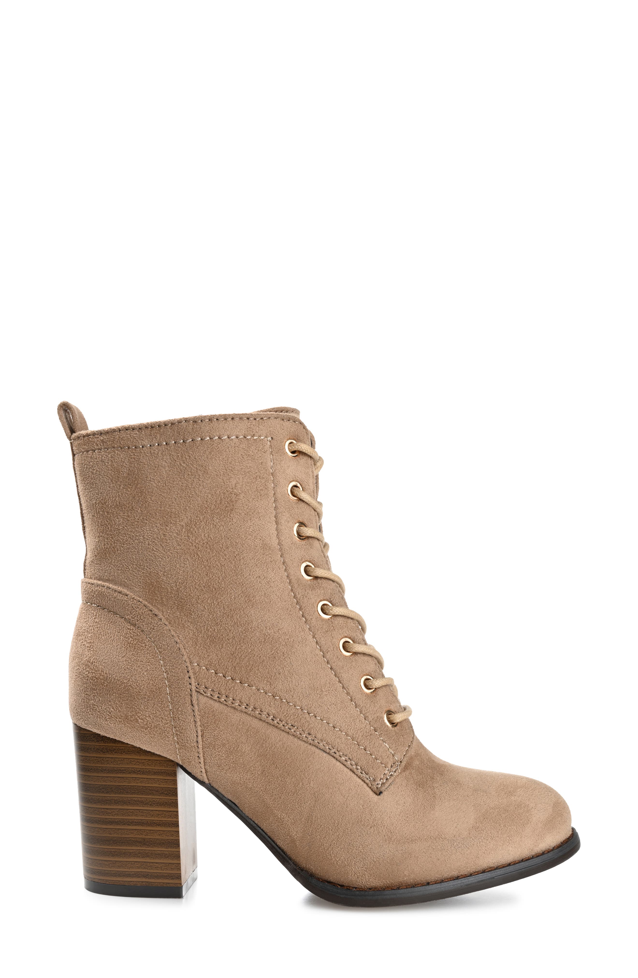 Journee Collection JOURNEE Baylor Lace-Up Boot, Alternate, color, Taupe