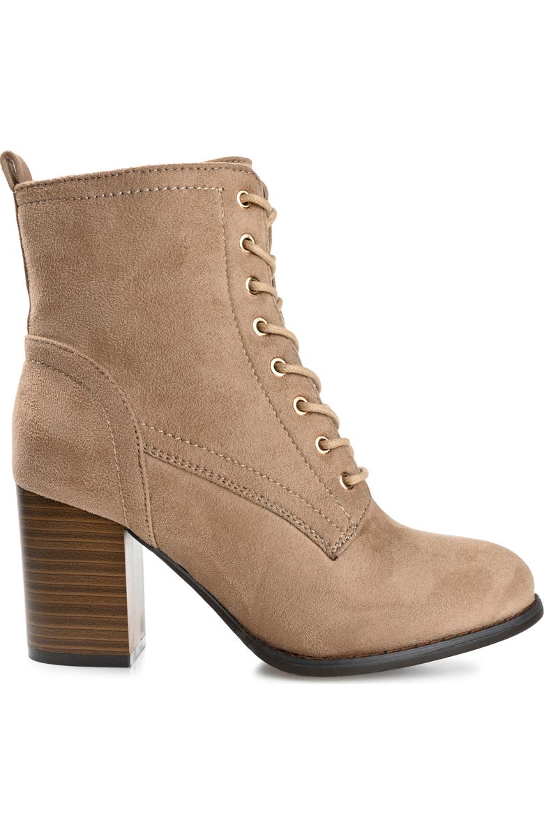 Journee Collection JOURNEE Baylor Lace-Up Boot, Alternate, color, Taupe