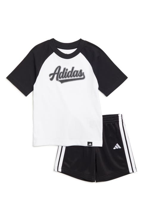 Kids' Raglan Graphic T-Shirt & Shorts Set (Toddler & Little Kid)