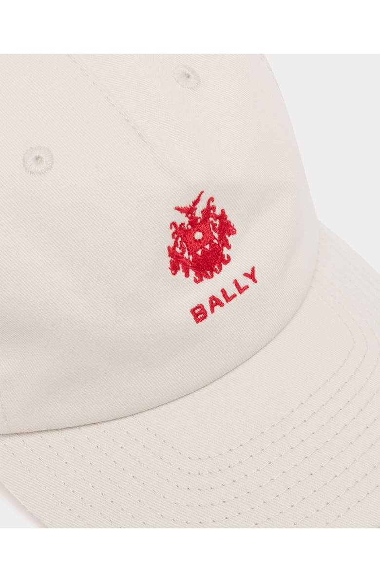 Bally Baseball Hat in Cotton With a Solid Bally Crest, Alternate, color, 