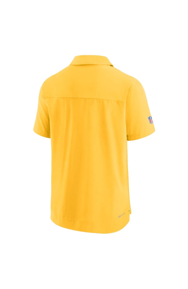 Nike Men's Nike Gold Green Bay Packers Sideline Lockup Performance Polo, Alternate, color, Gold