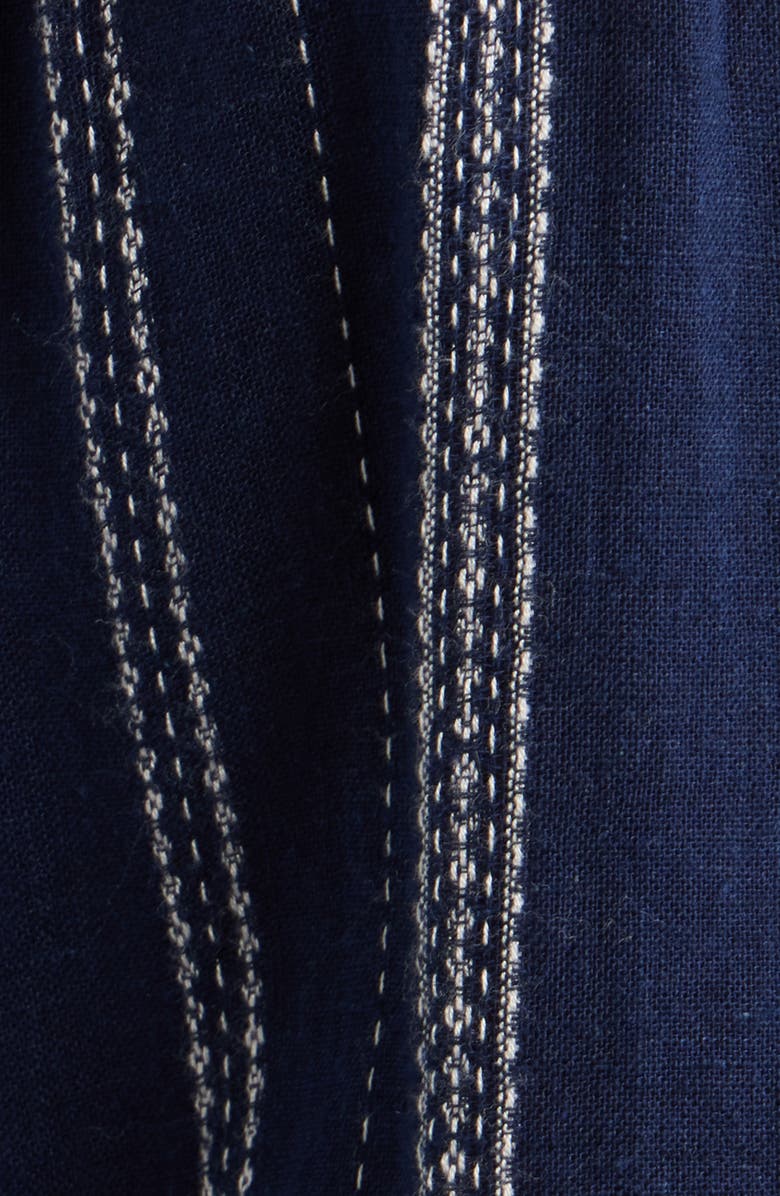 Rails Rix Embroidered Stripe Linen Blend Top, Alternate, color, Marina Stripe