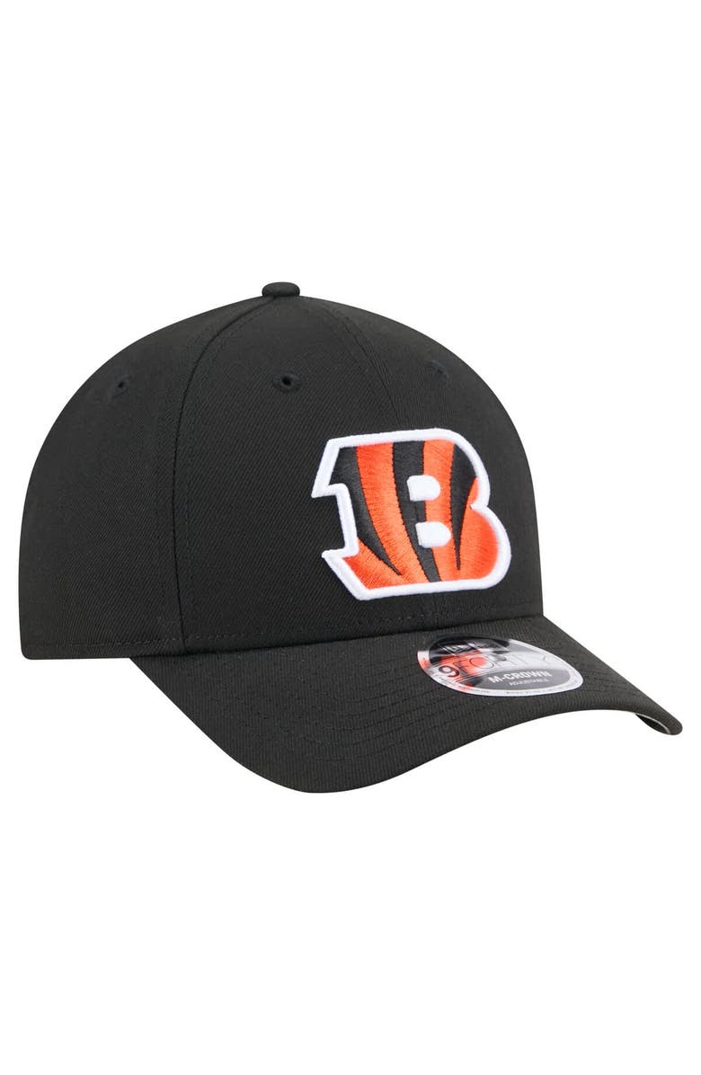 New Era Men's New Era Black Cincinnati Bengals Team Collection 9FORTY M-Crown Adjustable Hat, Alternate, color, Black