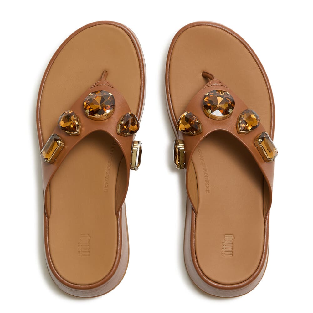 F-Mode Ultra-Jewel TP Sandal, Alternate, color, Deep Tan