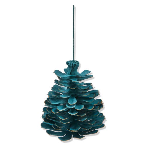 Tag Cobalt Blue Paper Pinecone Tree Ornaments Holiday Decor In Blue