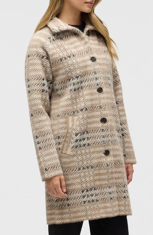 Nvlt Patterned Eyelash Sweater Coat In Neutral