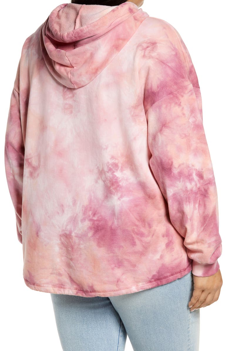 BP. Women's Tie Dye Fleece Hoodie, Alternate, color, 