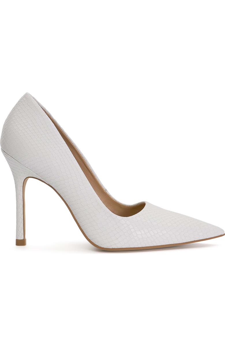 Dune London Bento Snakeskin Embossed Pointed Toe Pump (Women0, Alternate, color,