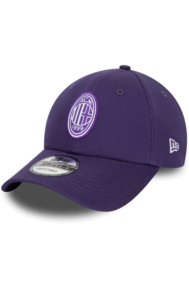 New Era Men's New Era Purple AC Milan Seasonal 9FORTY Adjustable Hat, Main, color, 