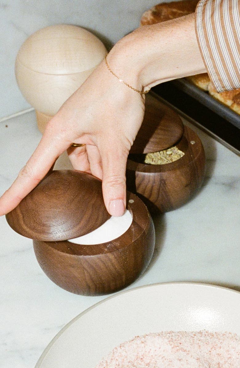 MATERIAL Salt Sphere, Alternate, color, Walnut