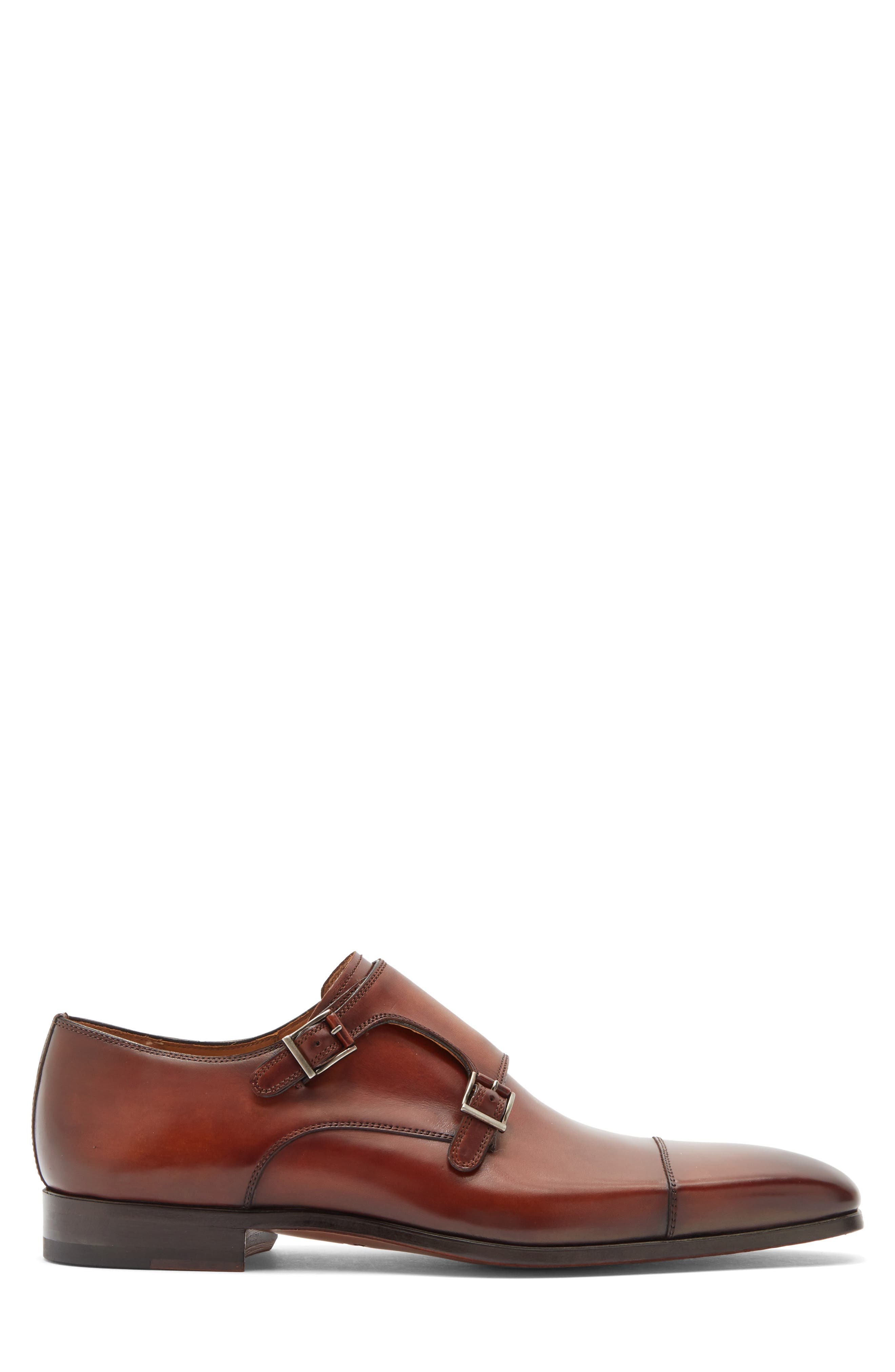 Monk Strap Shoe, Alternate, color, COGNAC
