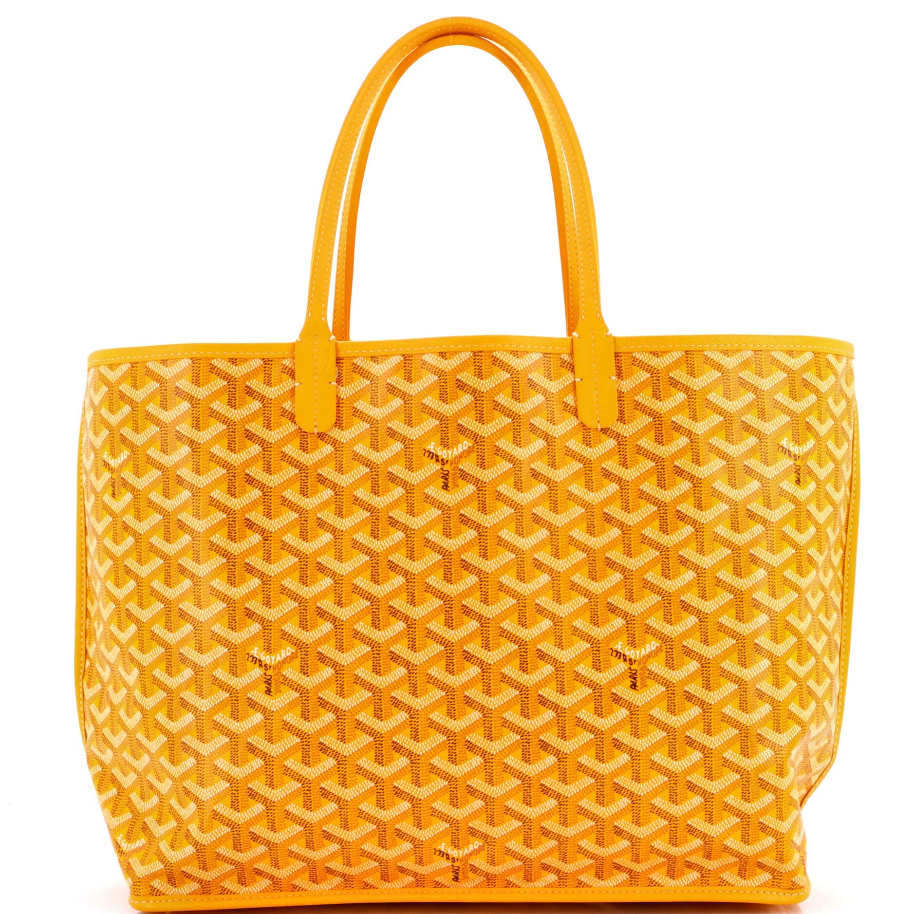 Pre-Owned Goyard Anjou Reversible Tote Coated Canvas PM, Main, color, Yellow