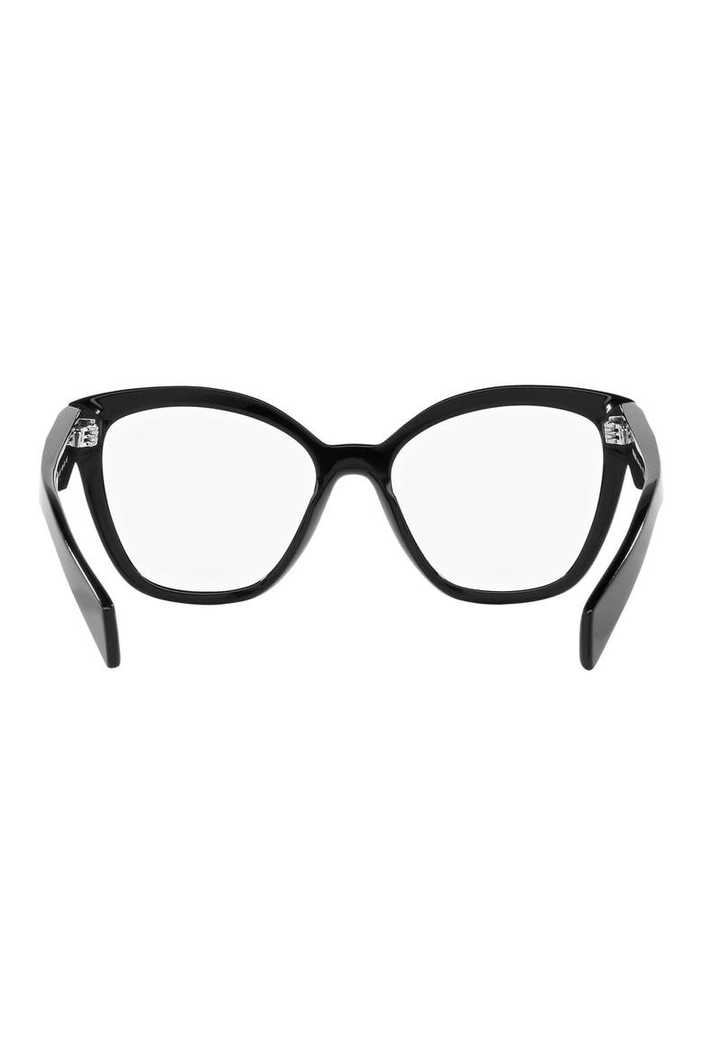 54mm Square Optical Glasses, Alternate, color, BLACK