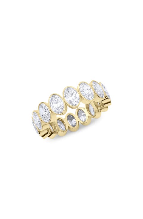 Oval Cut Lab Created Diamond Eternity Ring