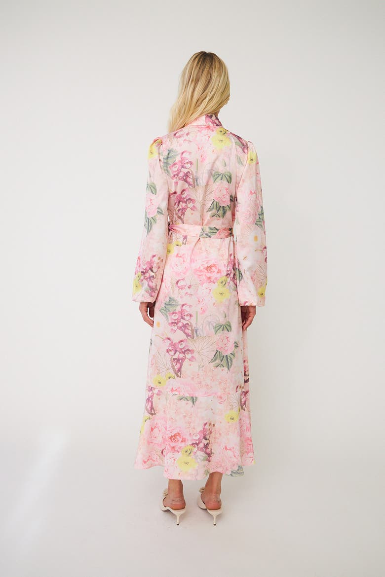 Laracras Floral Wrap Dress, Alternate, color, Floral Garden