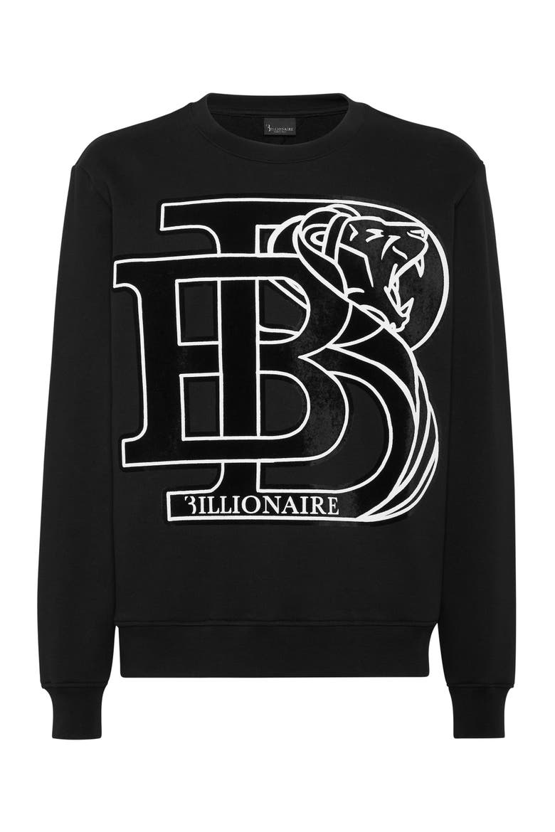 Roundneck Sweatshirt Ls Men, Main, color, black