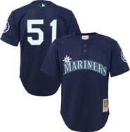 Mitchell & Ness Youth Mitchell & Ness Ichiro Suzuki Navy Seattle Mariners Cooperstown Collection Mesh Batting Practice Jersey