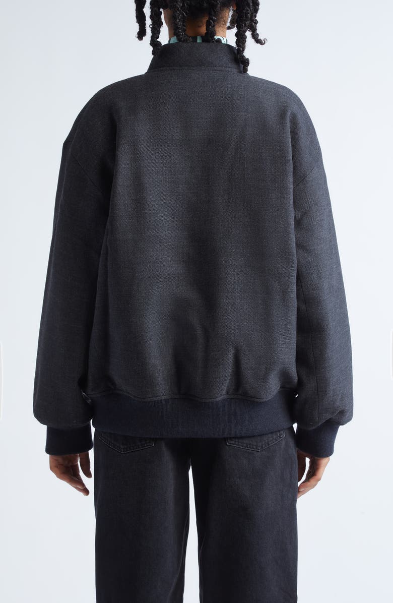 Marimekko Monumentti Wool Bomber Jacket, Alternate, color, Black