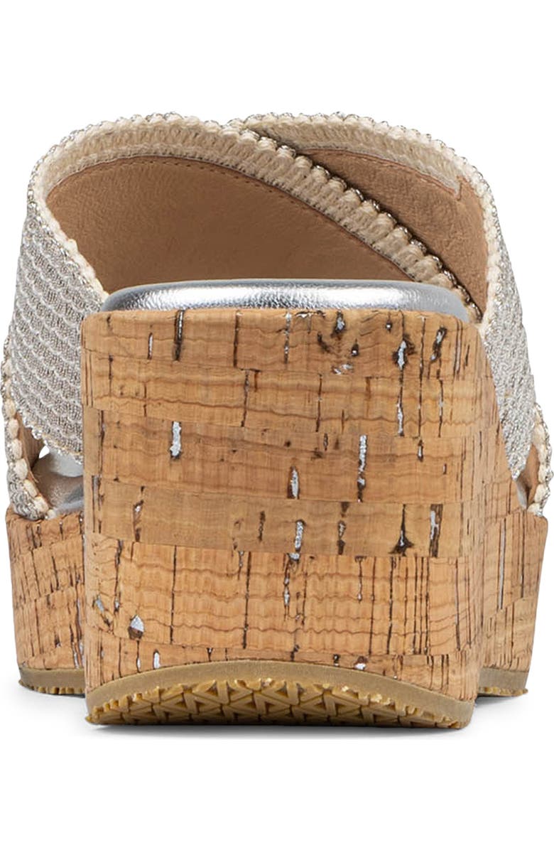 Donald Pliner Wedge Sandal, Alternate, color, Silver