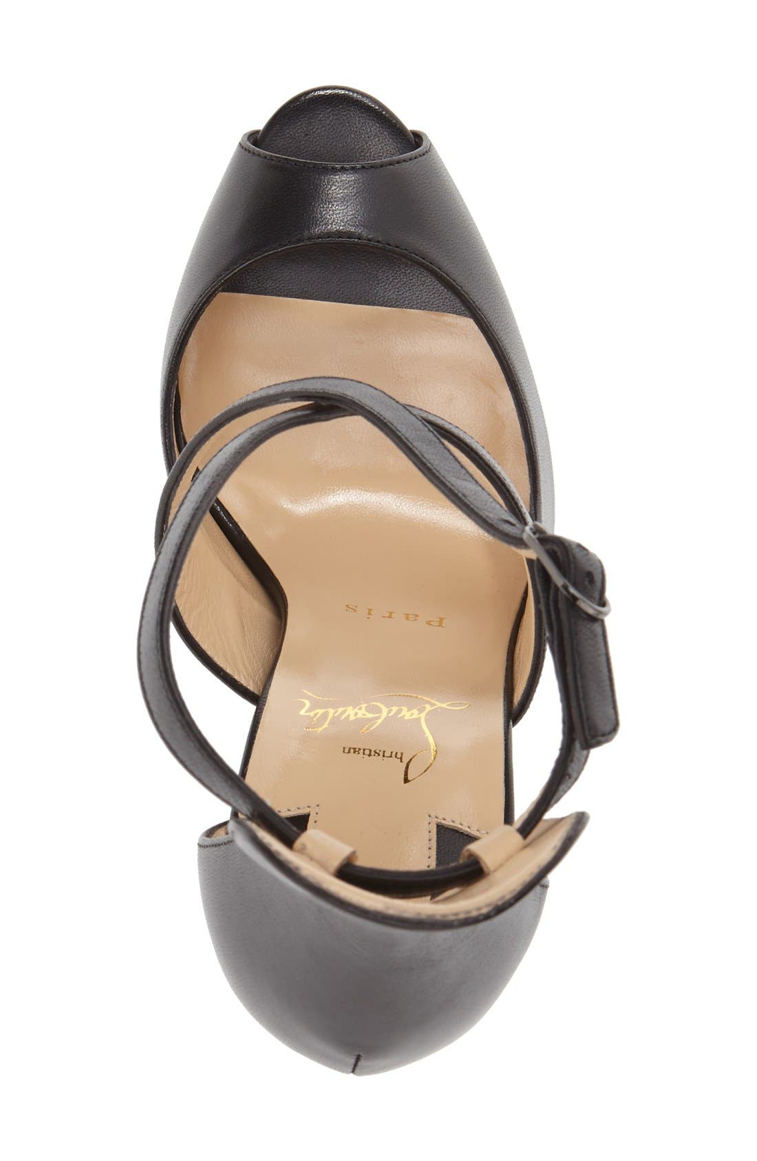 Christian Louboutin 'Marlenalta' Platform Peep Toe Pump, Alternate, color, 
