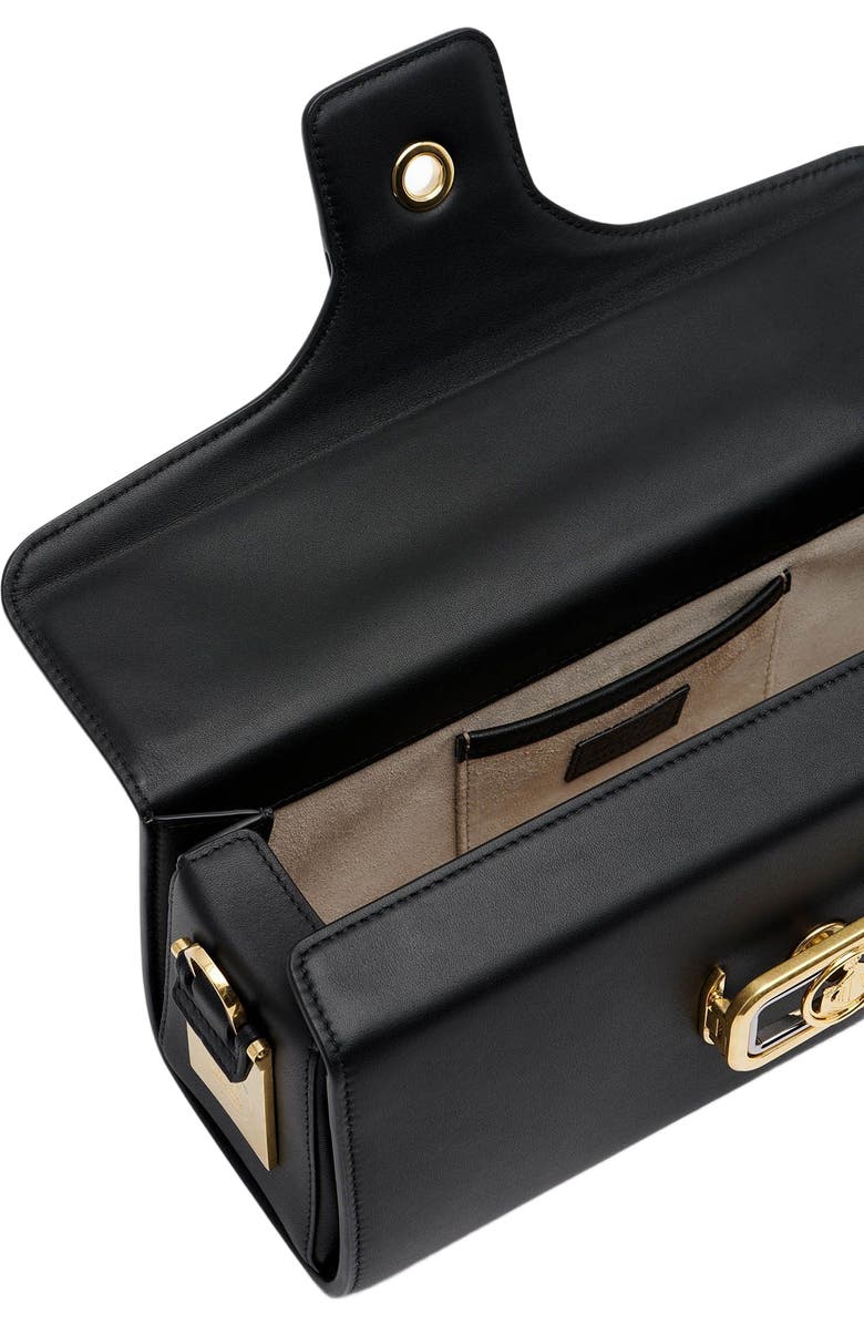 Lanvin Pencil Cat Bag In Box Calf, Alternate, color, Black