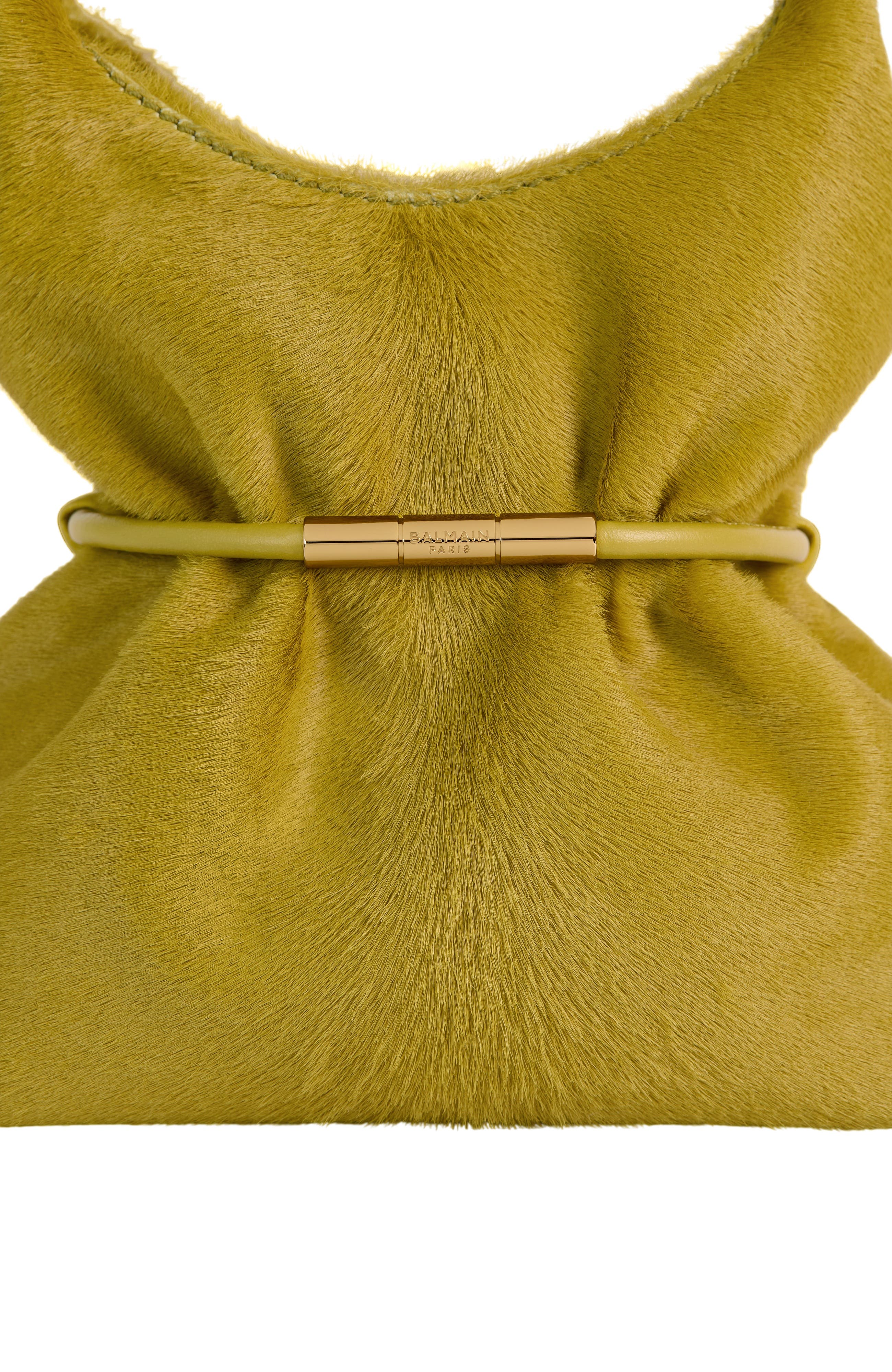 Sphynx Mini Bag in Pony-Effect Leather, Alternate, color, yellow
