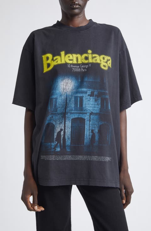 The Address Distressed Cotton Jersey Graphic T-Shirt