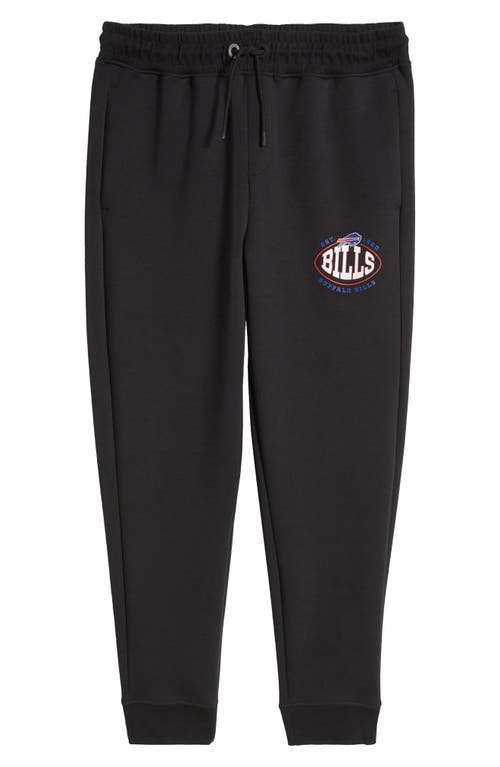 Shop Hugo Boss Boss X Nfl Cotton Blend Joggers In Buffalo Bills Black