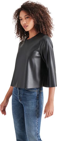 Dee Faux Leather Top