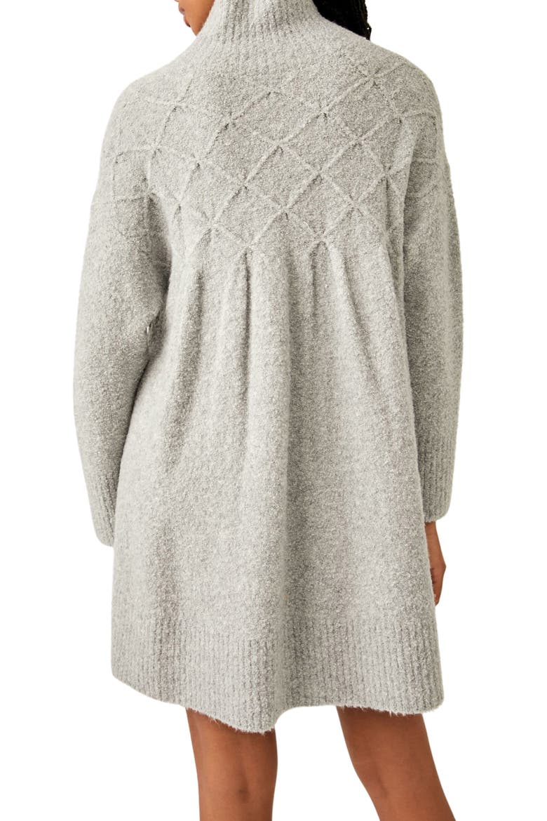Jaci Long Sleeve Mock Neck Sweater Dress, Alternate, color, HEATHER GRAY