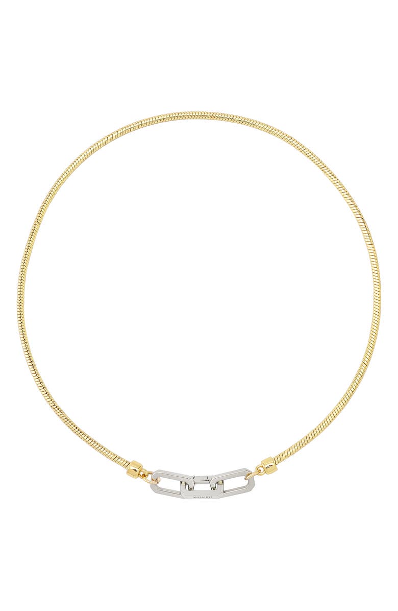 AllSaints Snake Chain Collar Necklace, Main, color, 