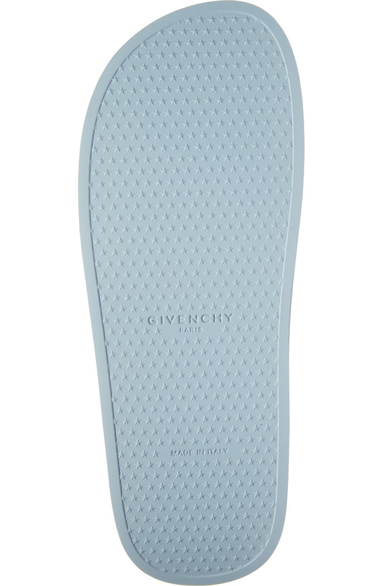 Givenchy Logo Slide Sandal, Alternate, color, Sky Blue