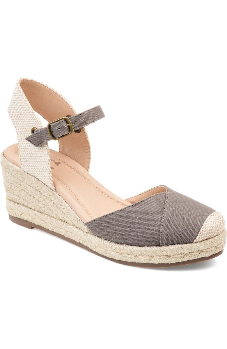 Journee Collection JOURNEE Ashlyn Wedge Pump, Main, color, Grey