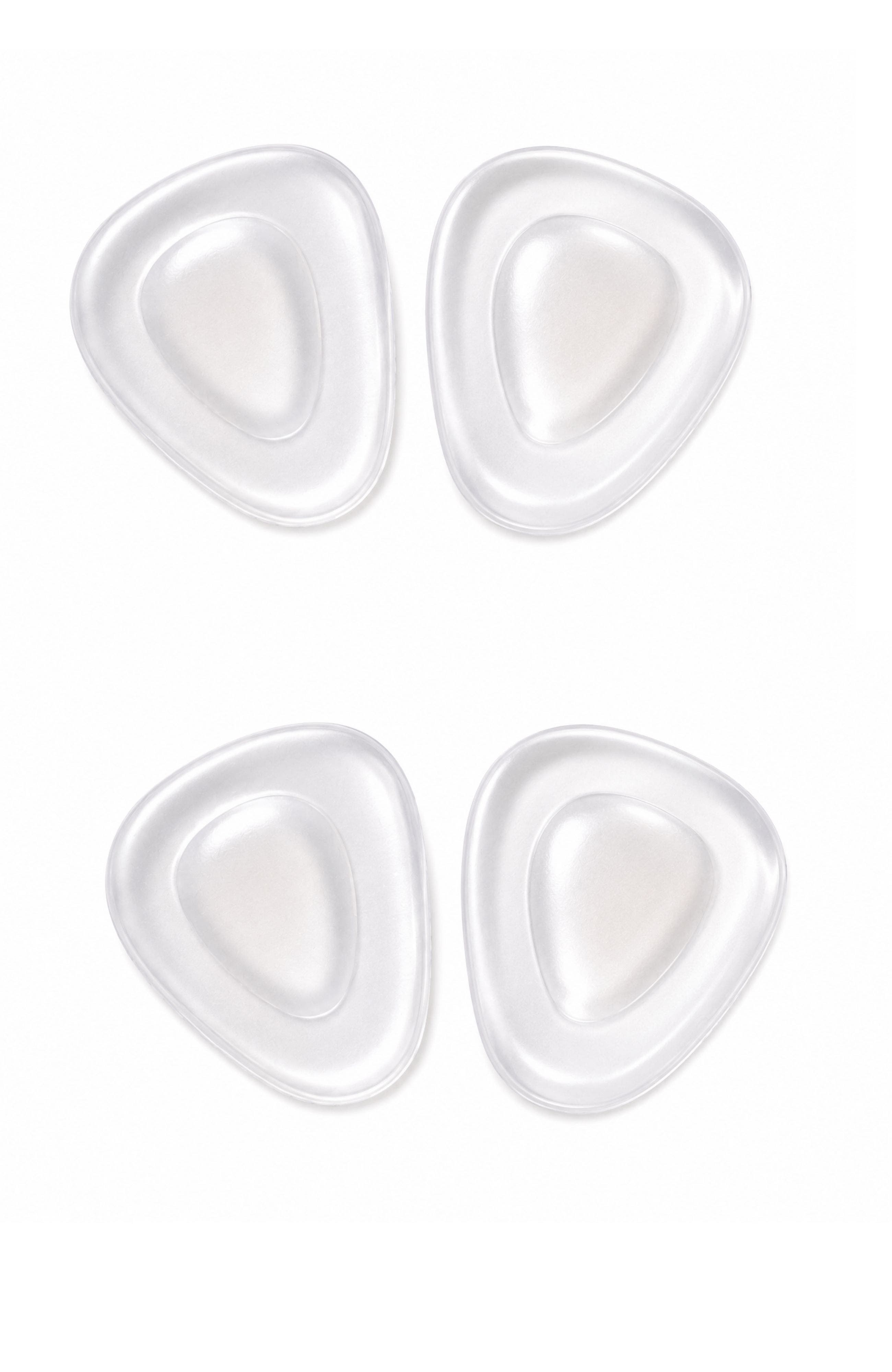 2-Pack Metatarsal Pads Gel Cushions-Water Drop, Alternate, color, Clear