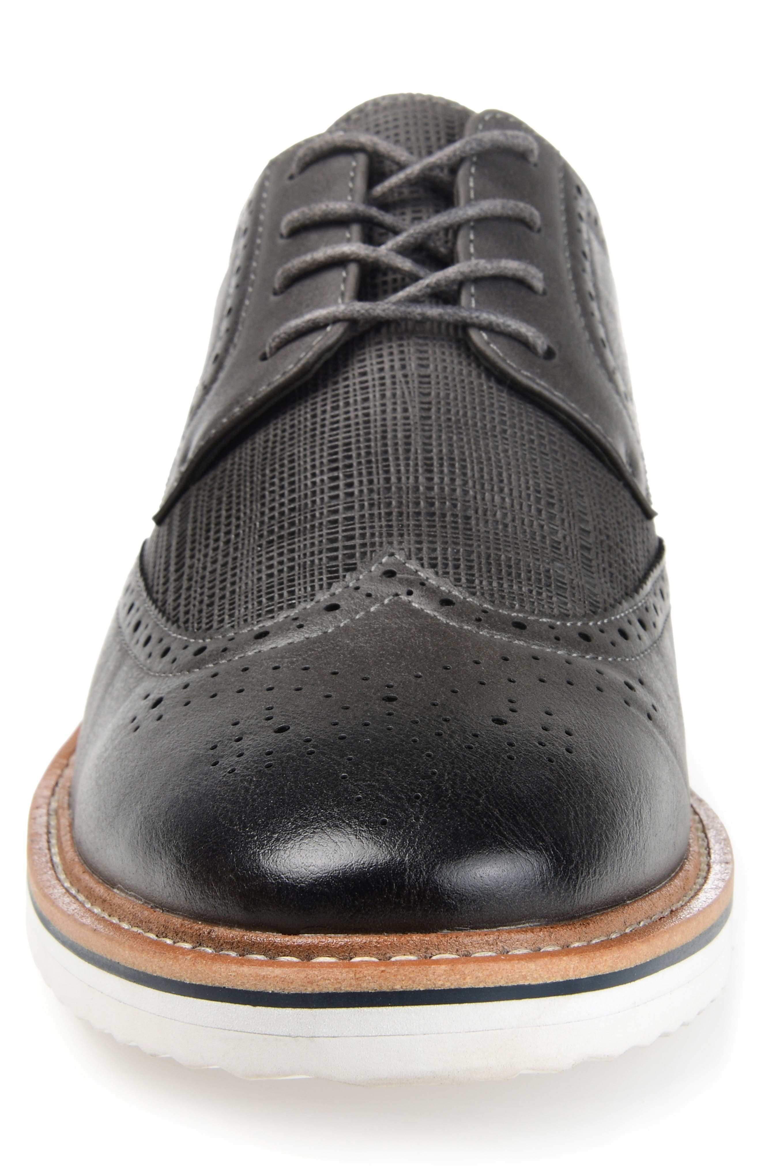 Warrick Wingtip Derby - Wide Width, Alternate, color, GREY