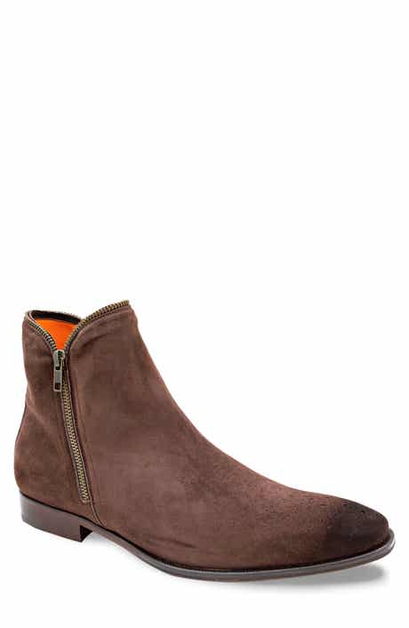 Mezlan Moretti Suede Zip Boot