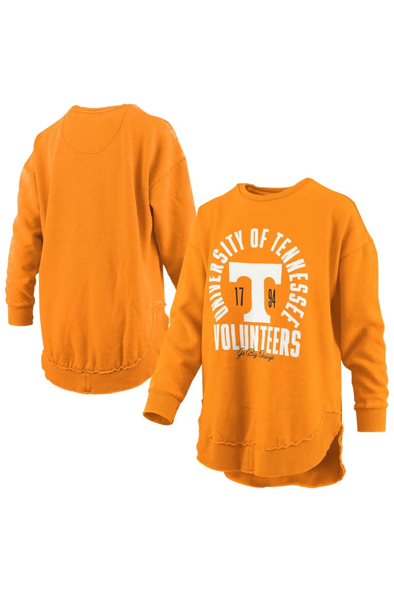 Women's Pressbox  Tennessee Orange Tennessee Volunteers Blitz Crewneck Sweatshirt, Main, color, Tennessee Orange
