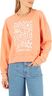 Hurley Flourish Graphic Boxy Sweatshirt
