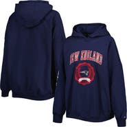 Tommy Hilfiger Women's Tommy Hilfiger Navy New England Patriots Becca Drop Shoulder Pullover Hoodie