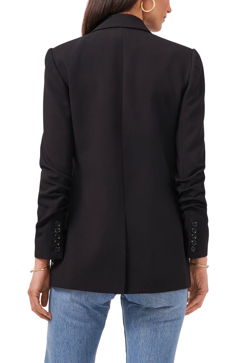 Faux Double Breasted Blazer, Alternate, color, RICH BLACK