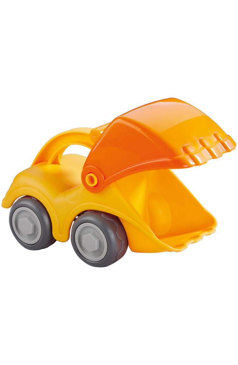 HABA Sand Play Shovel Excavator, Ultimate Beach Toys for Toddlers Age 18 Months+ Toy Trucks, Construction Toys & Sand Box Toys, Main, color, Orange Multi