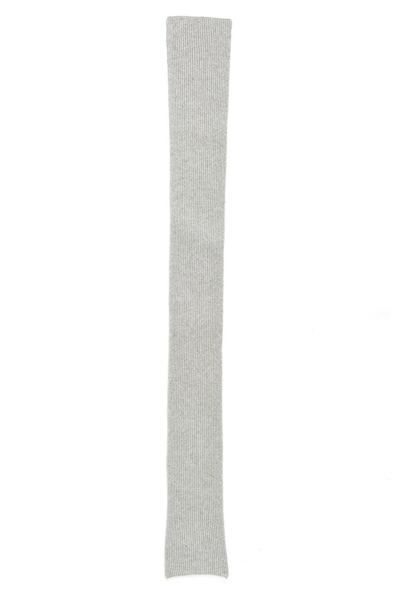 Ribbed & Marled Cashmere Scarf, Alternate, color, STEEL