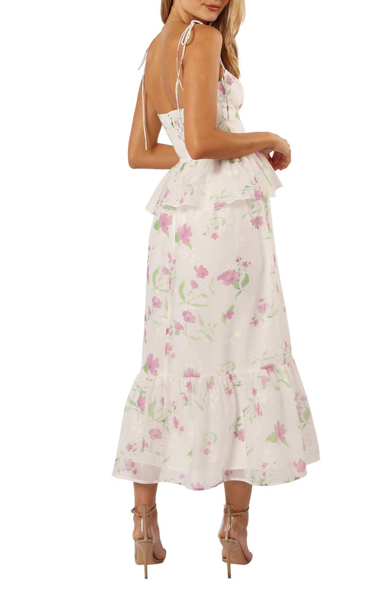 Petal & Pup Floral Print Ruffle Maxi Dress, Alternate, color, 