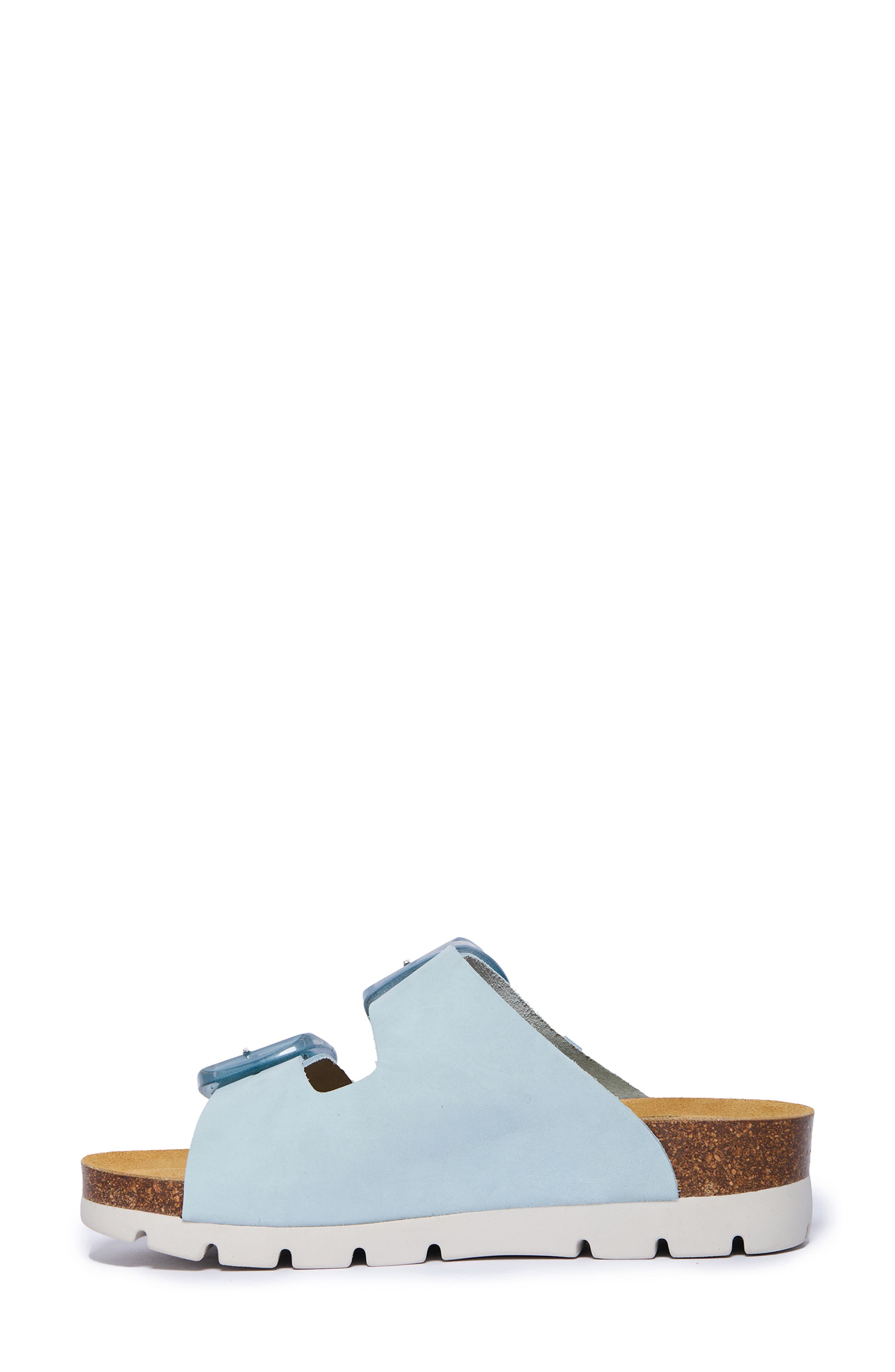 Plakton Calla Slide Sandal, Alternate, color, Celeste