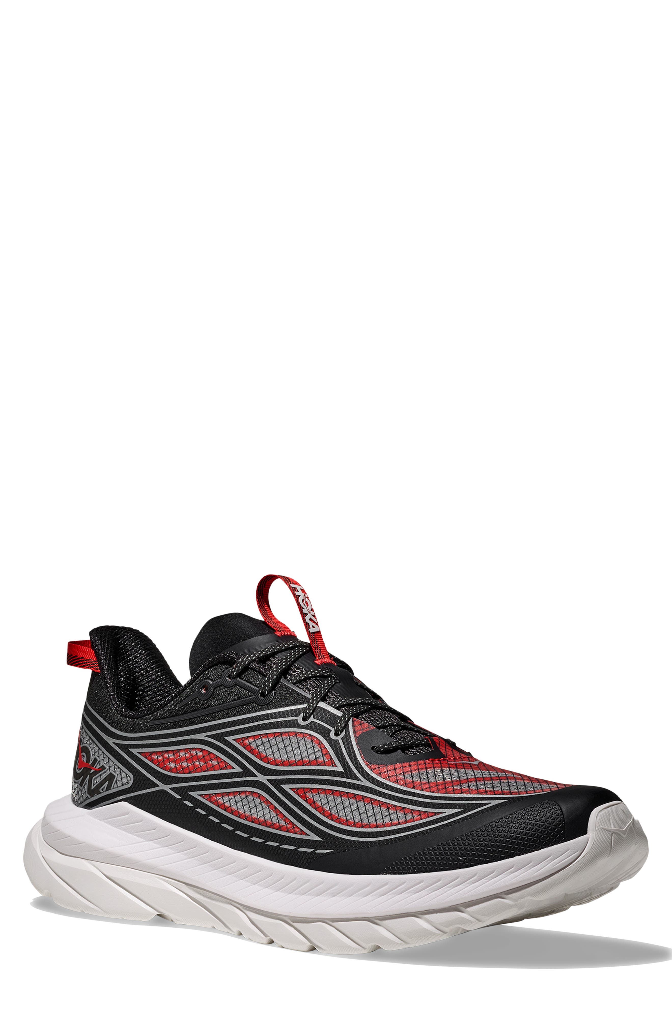 HOKA Mach Remastered Sneaker, Main, color, Carbon Black / Habanero