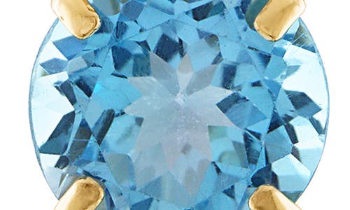 Fuzion Creations Stone Pendant Necklace In Swiss Blue Topaz