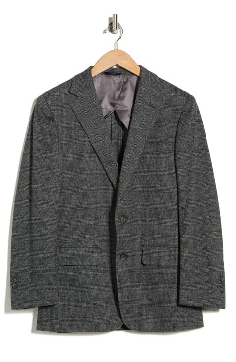 Plaid Cotton Blend Sport Coat (Regular & Big)