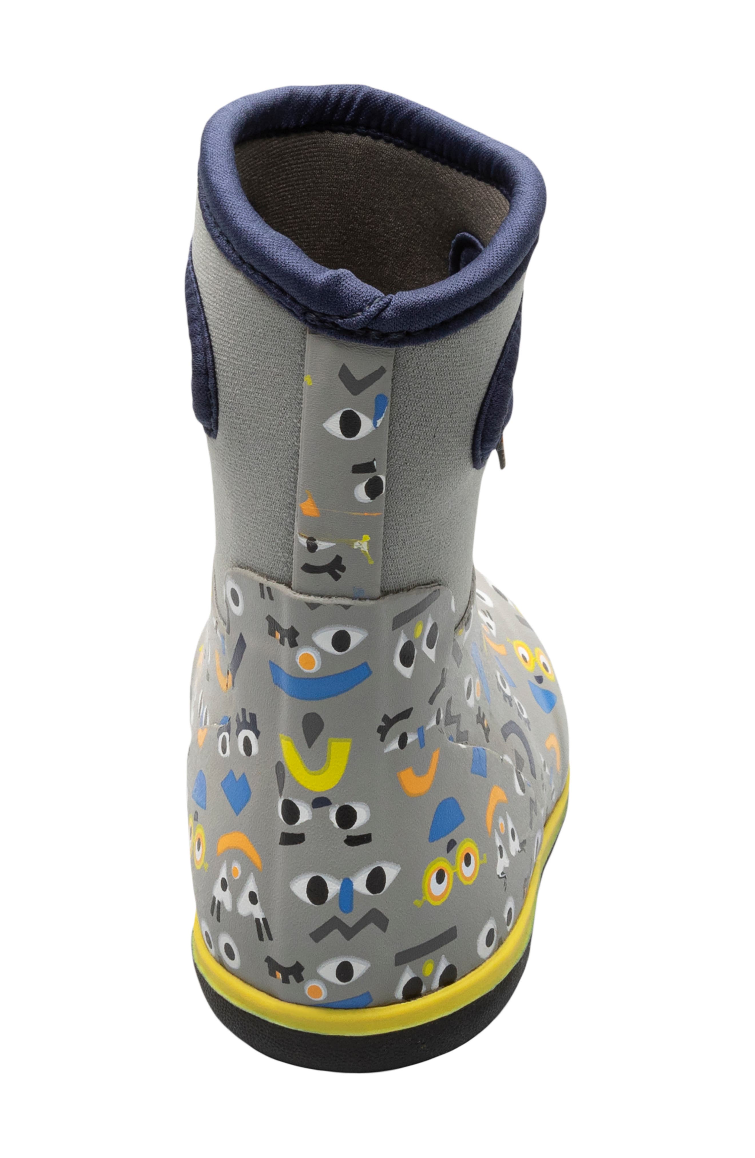 Bogs Kids' Print Waterproof Rain Boot, Alternate, color, 