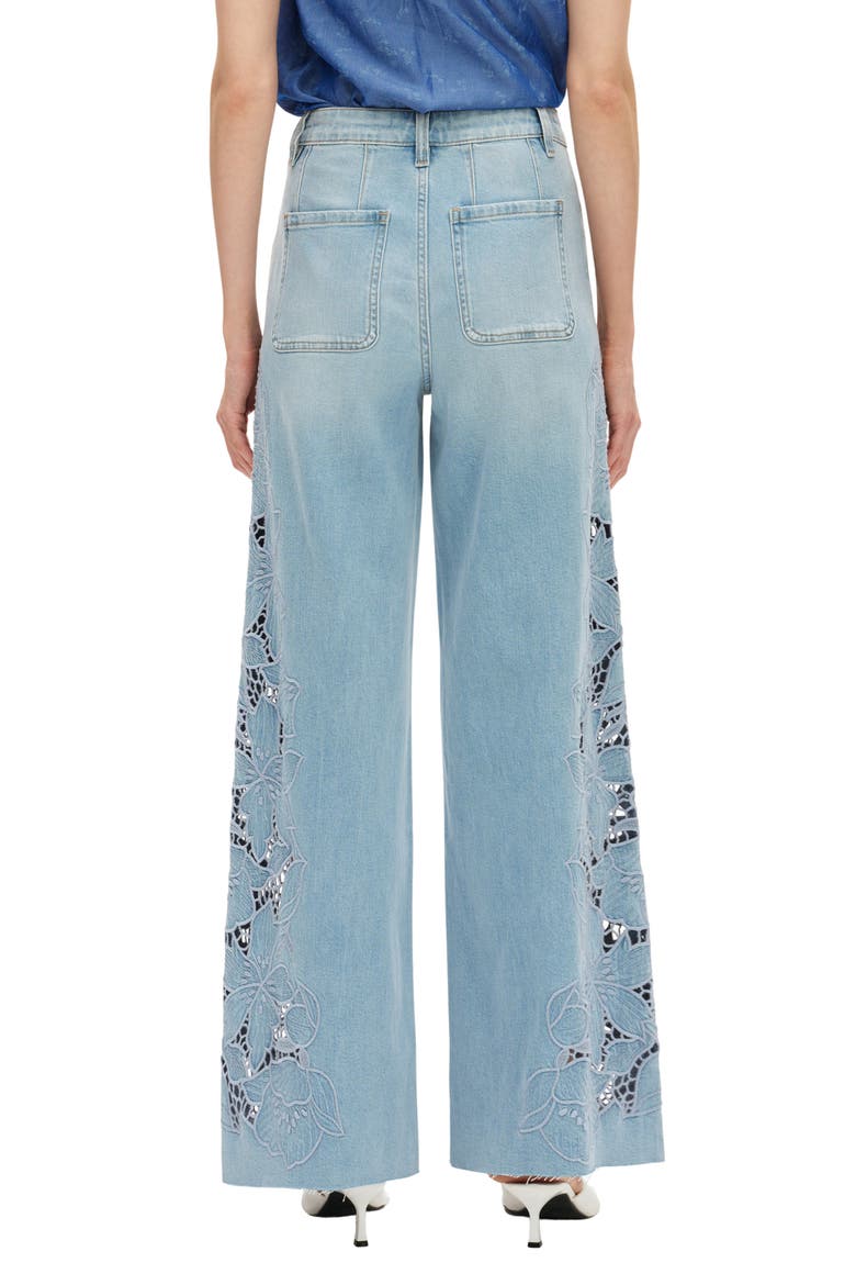 High Waist Wide Leg jeans, Alternate, color, LIGHT BLUE